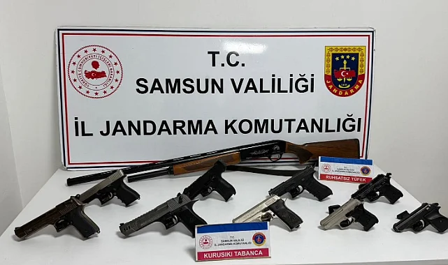 Samsun'da Sosyal Medyada Havaya Ateş Açan 10 Kişi Yakalandı