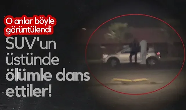 Samsun'da SUV'un Üstünde Ölümle Dans Ettiler!