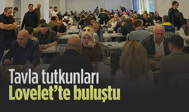 Samsun'da Tavla Tutkunları Lovelet'te Buluştu