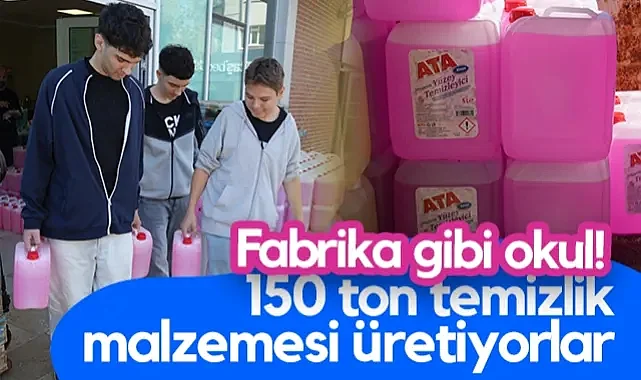 Samsun'daki O Lise 150 Ton Temizlik Malzemesi Üretiyor!