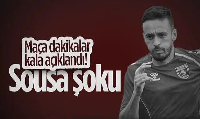 Samsunspor'da Afonso Sousa Şoku! Rize Maçına Dakikalar Kala Açıklandı...