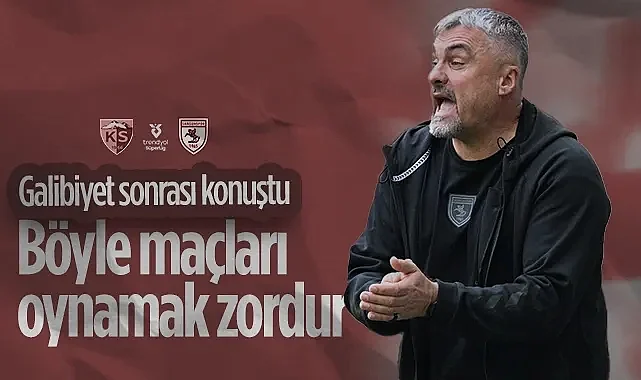 Samsunspor'da Thomas Reis Kayserispor Galibiyeti Sonrası Konuştu: Böyle Maçları Oynamak Zordur
