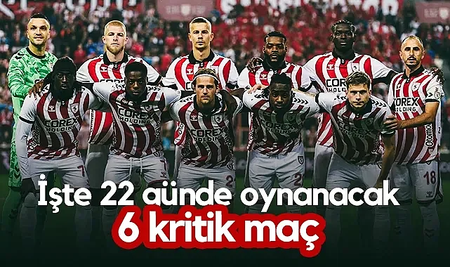 Samsunspor'u Yoğun Mesai Bekliyor! İşte 22 Günde Oynanacak 6 Kritik Maç...