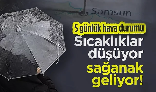 Sıcaklıklar Düşüyor, Sağanak Geliyor! Samsun 5 Günlük Hava Durumu Durumu...