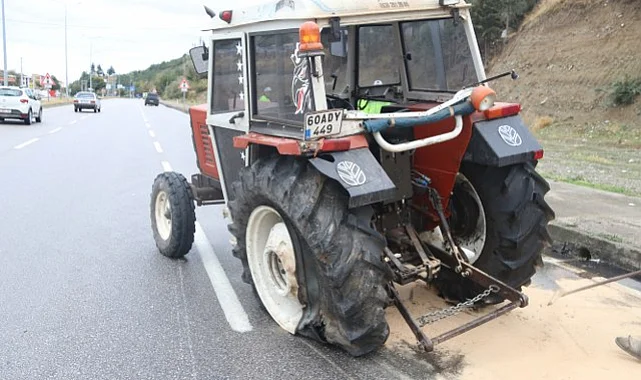 Taşova’da Traktörle Kamyonet Çarpıştı: 2 Yaralı