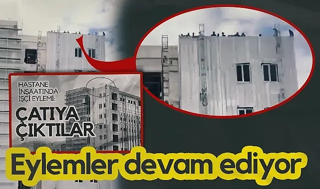 Tekkeköy'de İşçilerin 'Çatı Eylemi' Sürüyor