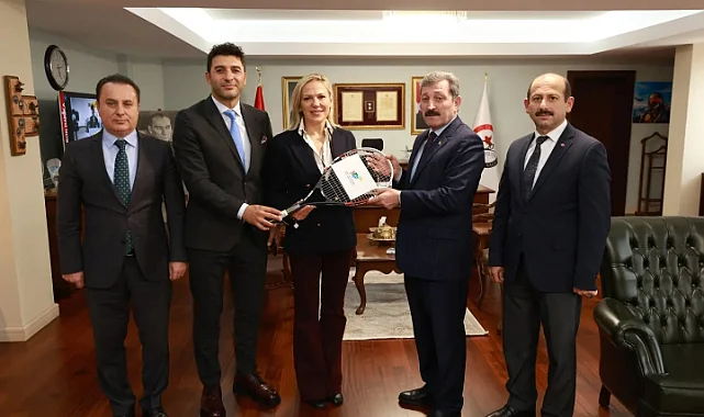 Tenis Federasyonu Başkanı Müderrisgil'den Vali Tavlı'ya Ziyaret