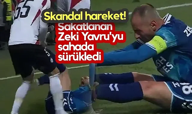 UEFA Konferans Ligi'nde Skandal An: Jedrzejczyk, Sakatlanan Zeki Yavru'yu Sahadan Sürükledi