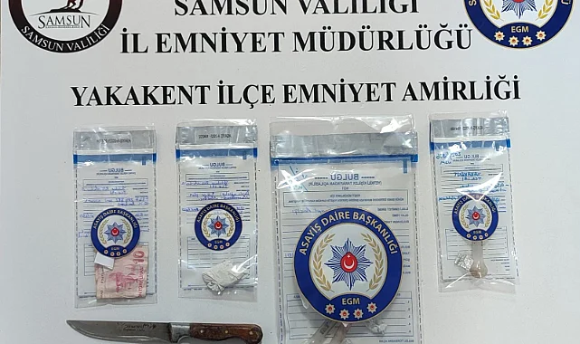 Yakakent'te 'Narko Alan' Uygulaması: Uyuşturucu ve Bıçak Ele Geçirildi
