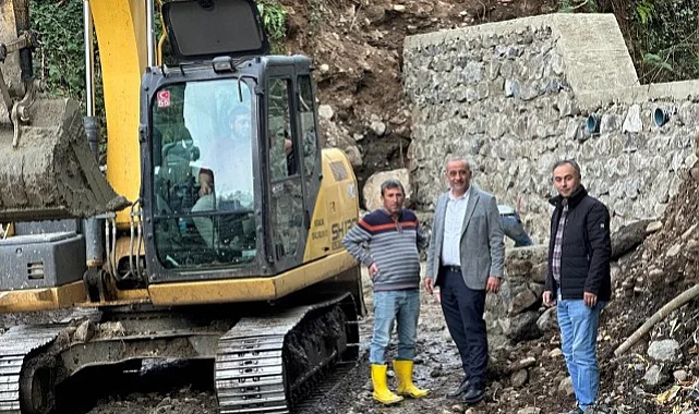 Salıpazarı İlçe Başkanı Minuz Sel Kapanı Çalışmalarını İnceledi