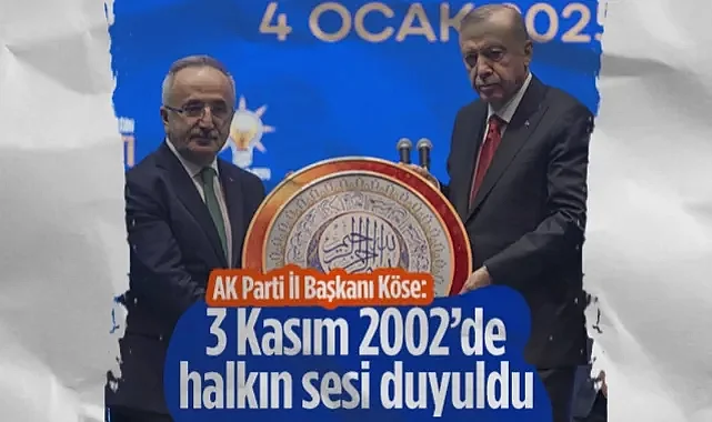 AK Parti Samsun İl Başkanı Mehmet Köse: 3 Kasım 2002’de Halkın Sesi Duyuldu