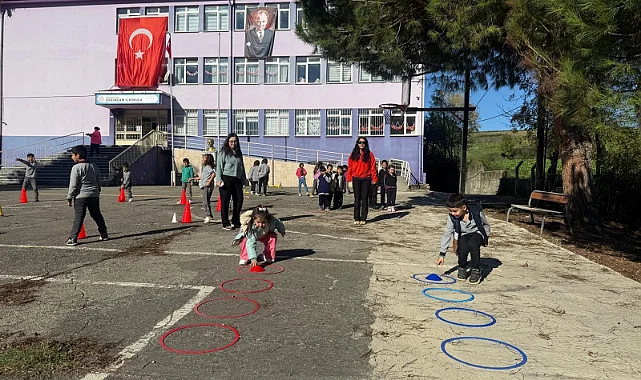 Alaçam Mobil Spor Okulu Köy Köy Gezerek Çocuklara Ulaşıyor