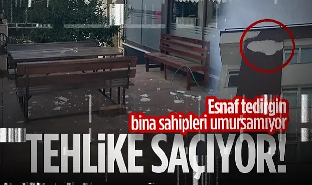 Atakum'daki O Bina Tehlike Saçıyor! Esnaf Tedirgin, Sahipleri Umursamıyor...
