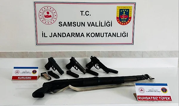 Bafra'da Silah Kaçakçılığı Operasyonu: 2 Şüpheli Gözaltında