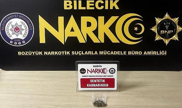 Bilecik’te Narkotik Operasyonu: Kent Merkezinde Sentetik Kannabinoid Ele Geçirildi, 1 Şüpheli Yakalandı