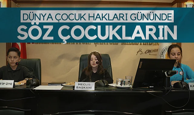 Dünya Çocuk Hakları Günü'nde SBB'de Söz Çocukların: 17 İlçeden Gelen Çocuklar Meclisi Devraldı