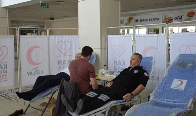 Havza'da Sağlık Çalışanlarından Kan Bağışı Kampanyasına Destek