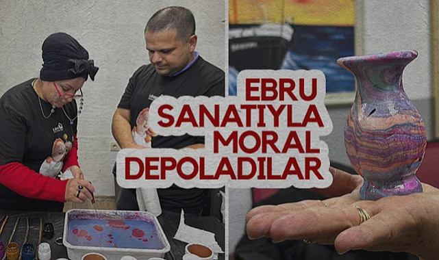 LÖSEV’den Anlamlı Etkinlik: Ebru Sanatıyla Moral Depoladılar
