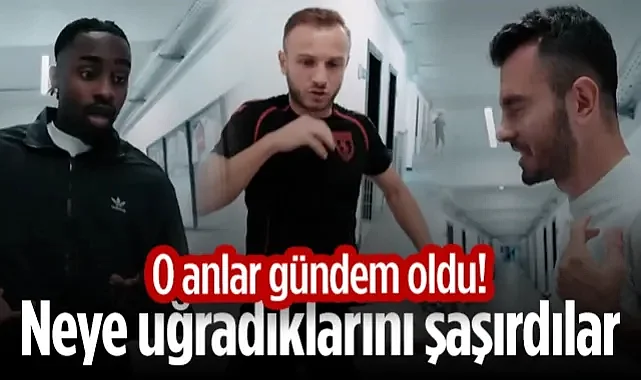 O Anlar Gündem Oldu! Samsunsporlu Futbolcular Korkudan Neye Uğradıklarını Şaşırdı!