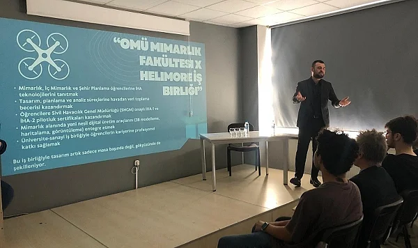 OMÜ'de Mimarlık Öğrencileri İHA Teknolojileriyle Tasarımı Öğrendi