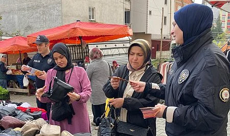 Salıpazarı'nda Polis Ekipleri KADES'i Anlattı