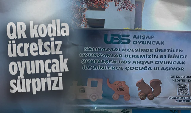 Salıpazarı'nda Çocuklara QR Kodla Ücretsiz Oyuncak Sürprizi