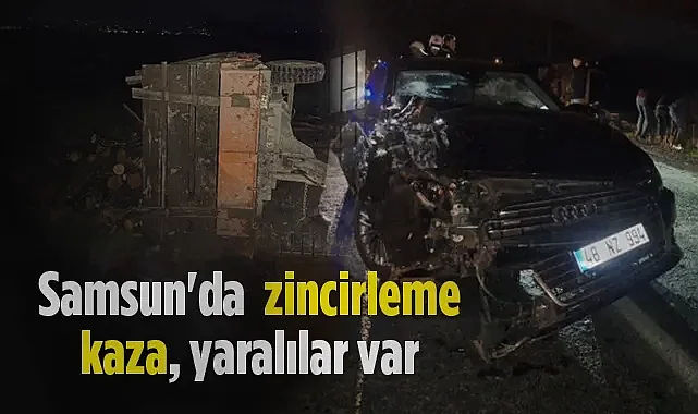 Samsun Bafra’da Zincirleme Trafik Kazası: 2 Yaralı