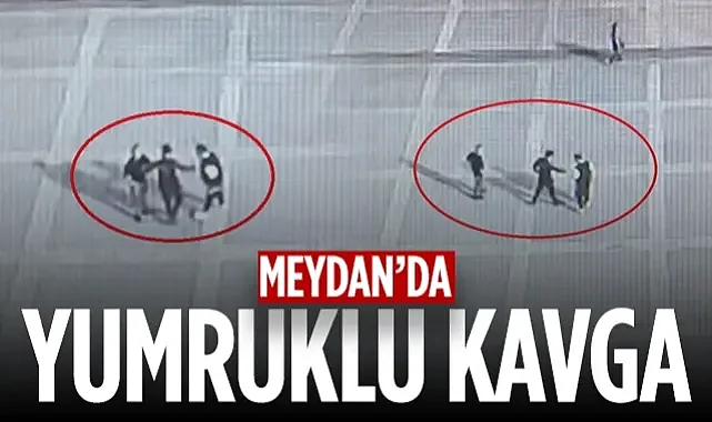 Samsun Cumhuriyet Meydanı'nda Yumruklu Kavga
