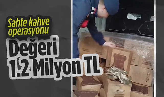 Samsun'da Jandarmadan Sahte Kuru Kahve Baskını! Değeri 1.2 Milyon TL