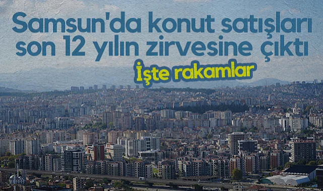 Samsun'da Konut Satışları Son 12 Yılın Zirvesine Çıktı, İşte Rakamlar