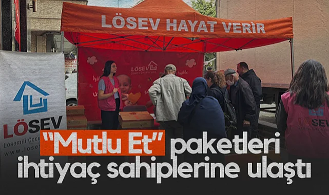 Samsun'da LÖSEV'in "Mutlu Et" Paketleri İhtiyaç Sahiplerine Ulaştı