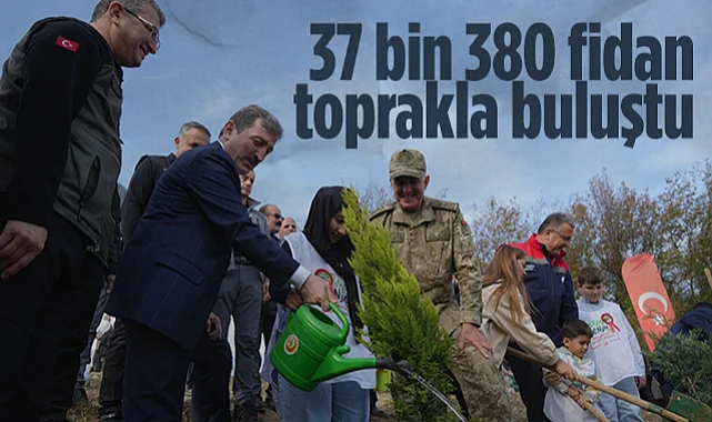 Samsun'da Milli Ağaçlandırma Günü: 19 Bölgede 37 Bin 380 Fidan Toprakla Buluştu