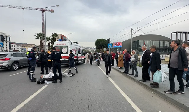 Samsun'da Motosiklet Kazası: 1 Yaralı