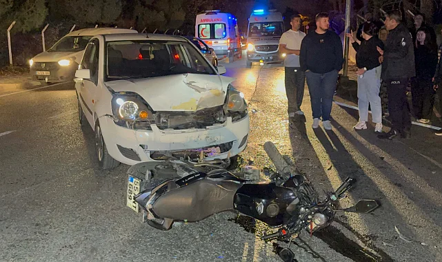 Samsun'da Otomobille Çarpışan Motosikletin Sürücüsü Ağır Yaralandı