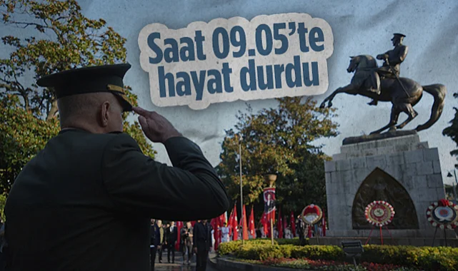 Samsun'da Saat 09.05'te Hayat Durdu