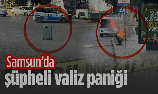 Samsun'da Şüpheli Valiz Paniği