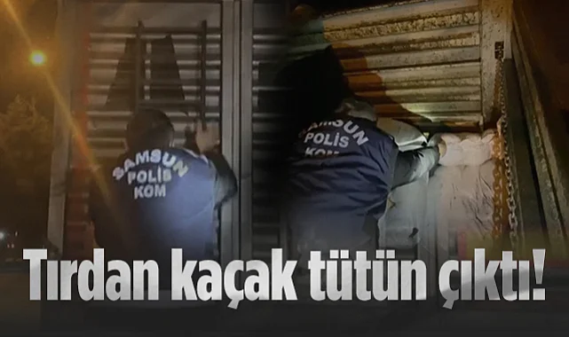 Samsun'da Tırdan 215 Kilo Kaçak Tütün Çıktı!