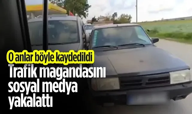 Samsun'da Trafik Magandasını Sosyal Medya Yakalattı! O Anlar Böyle Kaydedildi...
