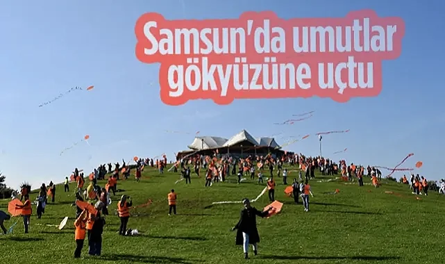 Samsun'da Umutlar Gökyüzüne Uçtu: LÖSEV'den 'Turuncu Uçurtma Şenliği'