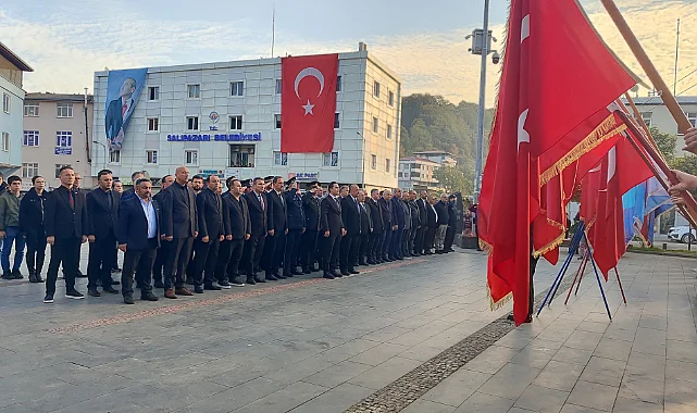 Samsun İlçeleri Salıpazarı, Vezirköprü, Bafra ve Havza'da 10 Kasım Törenleri