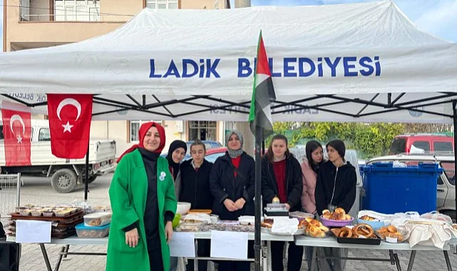 Samsun Ladik'te Gazze Yararına Kermes Düzenlendi