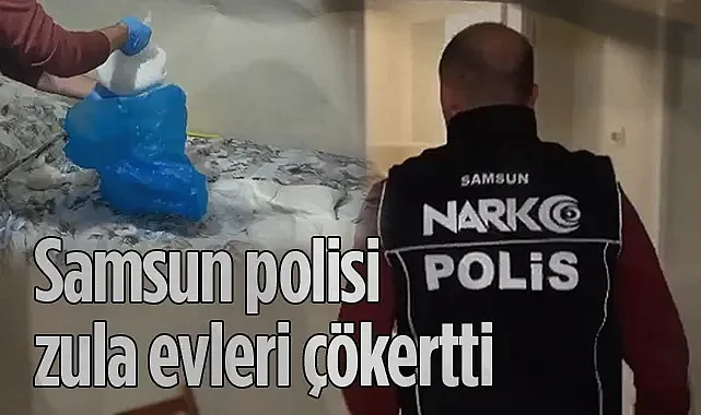 Samsun Polisi Zula Evleri Çökertti: 8 KG Metamfetamin ve Kokain Ele Geçirildi