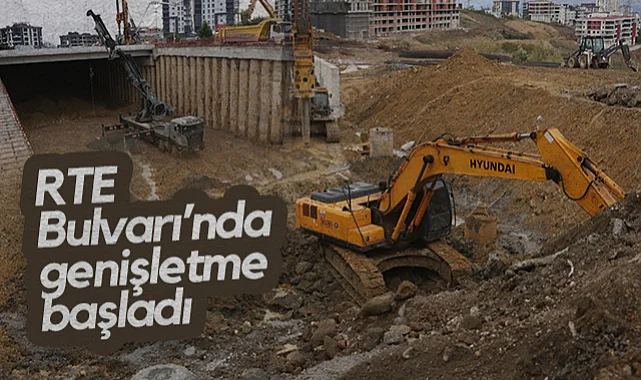 Samsun RTE Bulvarı’nda Genişletme Başladı