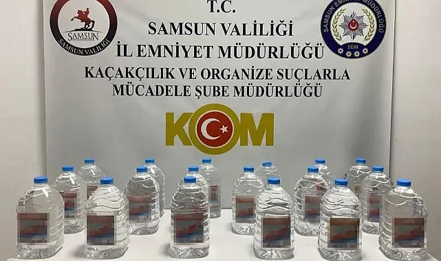 Tekkeköy'de Kaçak Alkol Operasyonu: 90 Litre Etil Alkol Ele Geçirildi