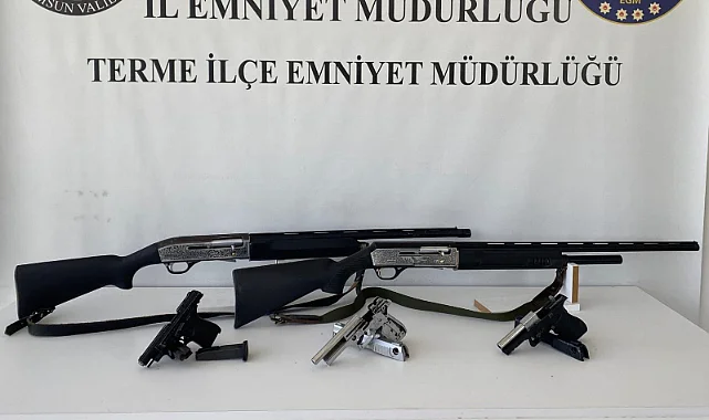 Terme'de Ruhsatsız Silah Operasyonu: 1 Zanlı Yakalandı