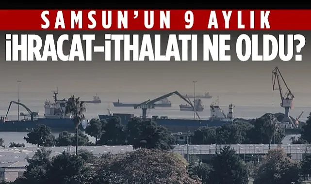 Samsun'un 9 Aylık İhracat ve İthalat Rakamları Ne Oldu?