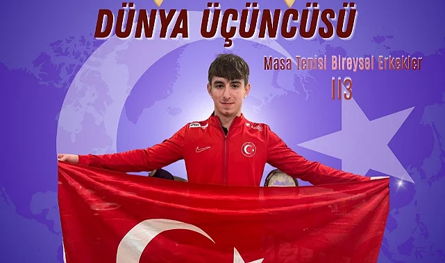 Samsunlu Enes Burç'tan Tarihi Başarı: Otizm Kategorisinde Masa Tenisi Dünya Üçüncüsü