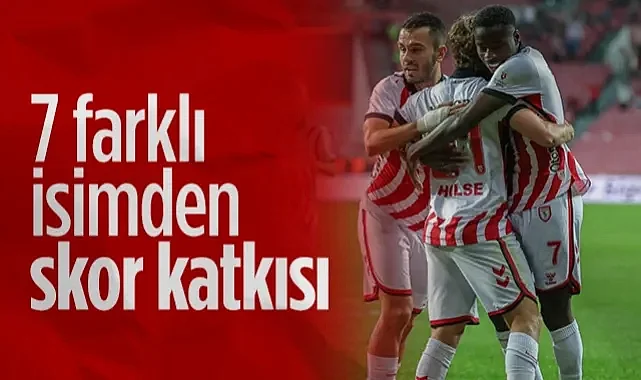 Samsunspor'da 7 Farklı İsimden Skor Katkısı