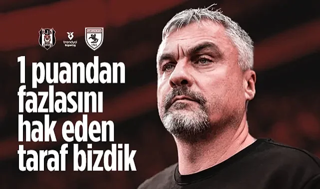Samsunspor'da Reis, Beşiktaş Maçını Değerlendirdi: 1 Puandan Fazlasını Hak Eden Bizdik
