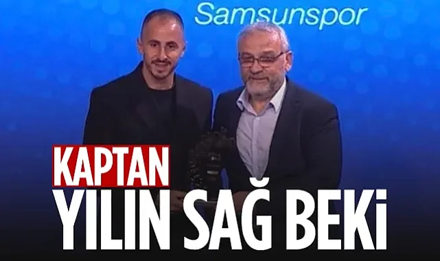 Samsunspor'un Kaptanı Zeki Yavru Yılın Sağ Beki Seçildi!